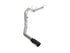 aFe 2017-2022 Ford F-250/F350 3.5" SS AxleBack w/ Black Tip no Muffler - AFE49-43116NM-B