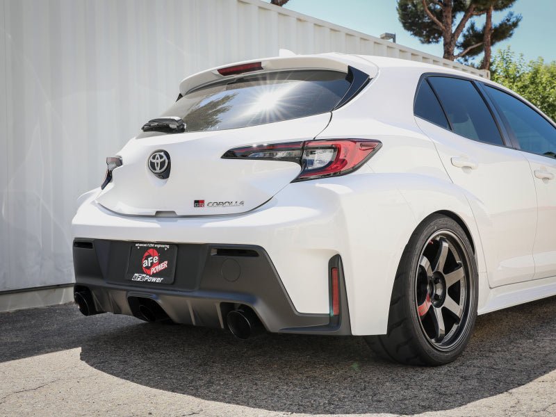 aFe 2023-2024 Toyota GR Corolla 1.6L Triple Exit Catback Exhaust w/ Black Tips - AFE49-36067-B
