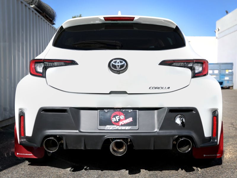 aFe 23-24 Toyota GR Corolla L3 1.6L (t) Gemini XV 3in to 2-1/2in Cat Back Exhaust w/ Polished Tips - AFE49-36070-P