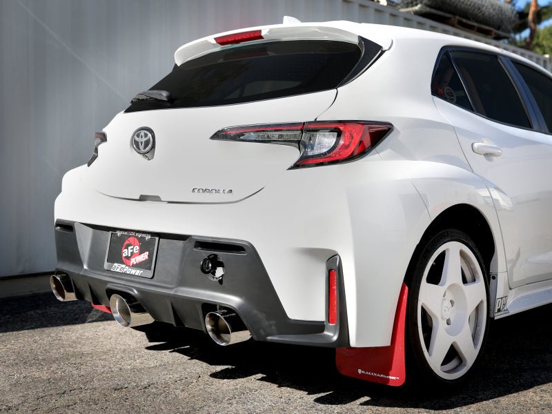 aFe 23-24 Toyota GR Corolla L3 1.6L (t) Gemini XV 3in to 2-1/2in Cat Back Exhaust w/ Polished Tips - AFE49-36070-P