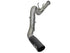 aFe Large Bore-HD 5in DPF Back 409 SS Exhaust System w/Black Tip 2017 Ford Diesel Trucks V8 6.7L(td) - AFE49-43090-B