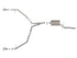 afe MACH Force-Xp 13-16 Audi Allroad L4 SS Axle-Back Exhaust w/ Polished Tips - AFE49-36437-P
