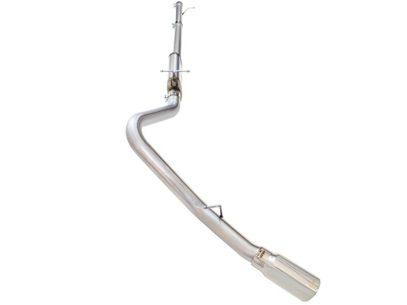 aFe MACHForce XP Exhaust 3in-3.5in SS Single Side Ext CB w/ Polish Tip 99-04 Ford F-250 V8 5.4L/6.8L - AFE49-43076-P