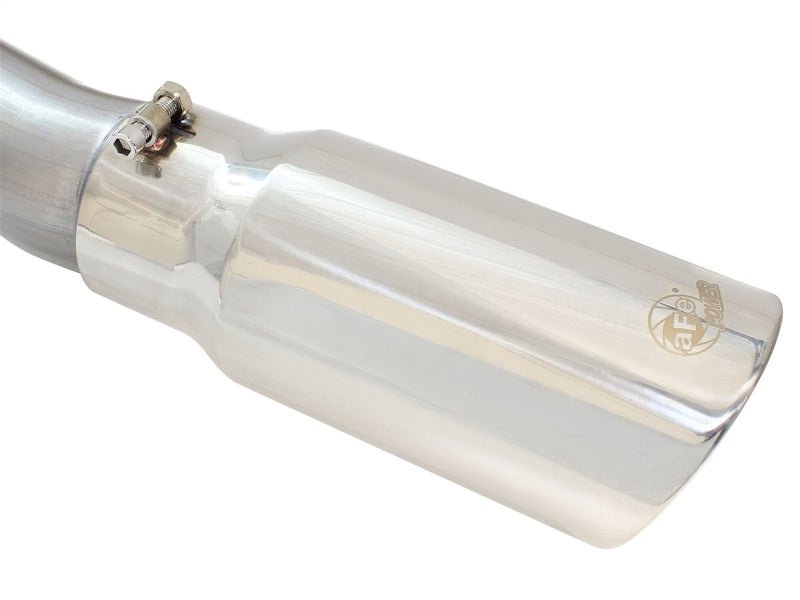 aFe MACHForce XP Exhaust 3in-3.5in SS Single Side Ext CB w/ Polish Tip 99-04 Ford F-250 V8 5.4L/6.8L - AFE49-43076-P
