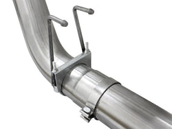 aFe MACHForce XP Exhaust 5in DPF-Back Stainless Steel Exhaust 2015 Ford Turbo Diesel V8 6.7L No Tip - AFE49-43064