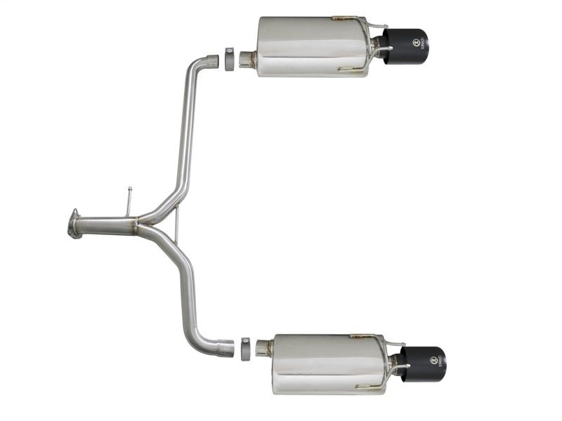 aFe Takeda 2013-2017 Honda Accord Sedan 2.4/3.5L SS Axleback Exhaust w/ Black Tips - AFE49-36604-B