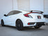 aFe Takeda 2.5in 304SS Cat-Back Exhaust System 17-20 Honda Civic SI Coupe L4-1.5L (t) - BL Flame Tip - AFE49-36620-L