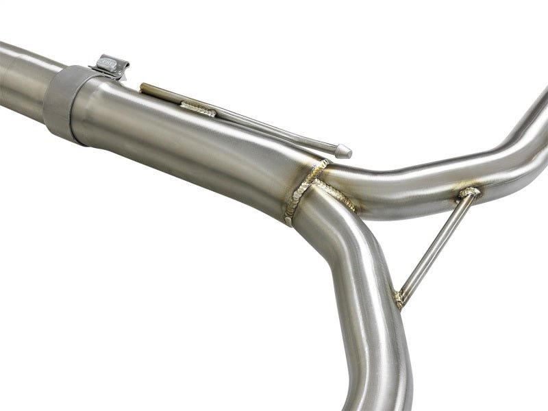 aFe Takeda Exhaust 304SS Dual Cat-Back w/ Black Tips 13-17 Honda Accord LX/EX/EX-L Sedan L4 2.4L - AFE49-36605-B