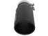 aFe Universal Black Exhaust Tip 3.5" Inlet/4.5" Outlet/12" Length Clamp-On - AFE49T35451-B12