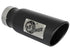 aFe Universal Black Exhaust Tip 3.5" Inlet/4.5" Outlet/12" Length Clamp-On - AFE49T35451-B12