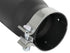 aFe Universal Black Exhaust Tip 3.5" Inlet/4.5" Outlet/12" Length Clamp-On - AFE49T35451-B12