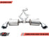 AWE 2020-2023 Toyota Supra Non-Resonated Touring Catback w/ 5" Chrome Silver Tips - AWE3020-32058
