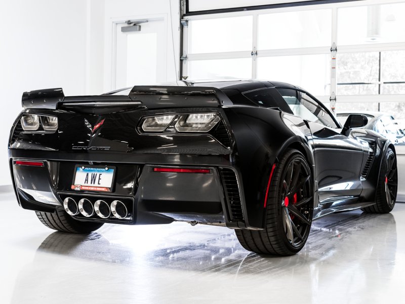 AWE Tuning 14-19 Chevy Corvette C7 Z06/ZR1 (w/o AFM) Touring Edition Axle-Back Exhaust w/Chrome Tips - AWE3015-42133