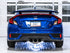 AWE Tuning 17-20 Honda Civic Si 1.5L Turbo Dual-to-Triple Tip Conversion Kit - Chrome Silver Tip - AWE3810-52018