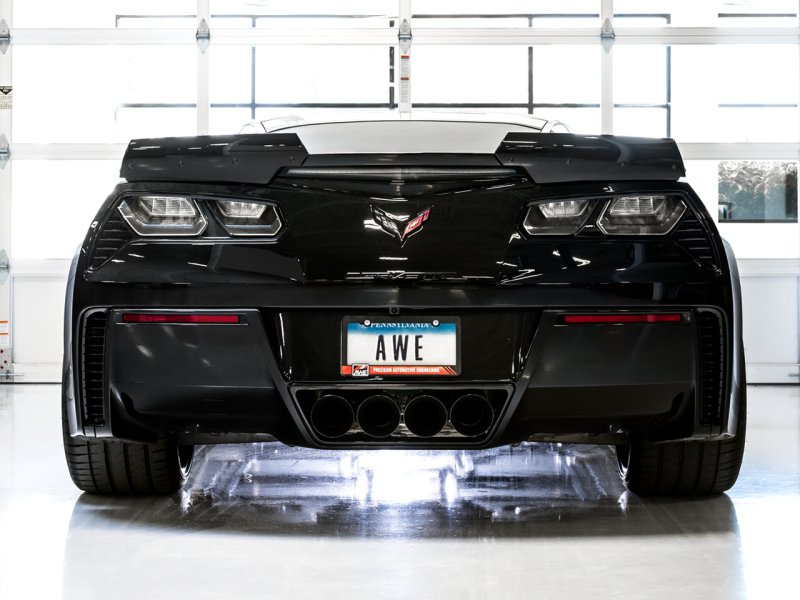 AWE Tuning 2014-2019 C7 Corvette Z06/ZR1 Touring Axle-Back Exhaust w/ Black Tips - AWE3015-43143