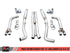 AWE Tuning 2015+ Dodge Challenger 6.4L/6.2L SC Track Edition Exhaust - Quad Chrome Silver Tips - AWE3015-42136