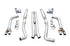 AWE Tuning 2015+ Dodge Challenger 6.4L/6.2L SC Track Edition Exhaust - Quad Chrome Silver Tips - AWE3015-42136