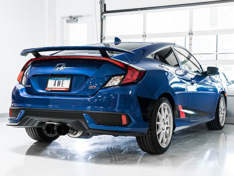 AWE Tuning 2017-2021 Honda Civic SI 1.5L / Type R 2.0L Turbo Triple-to-Dual Tip Conversion Kit - AWE3810-31016