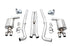 AWE Tuning 2017+ Challenger 5.7L Touring Edition Exhaust - Non-Resonated - Chrome Silver Quad Tips - AWE3020-42076