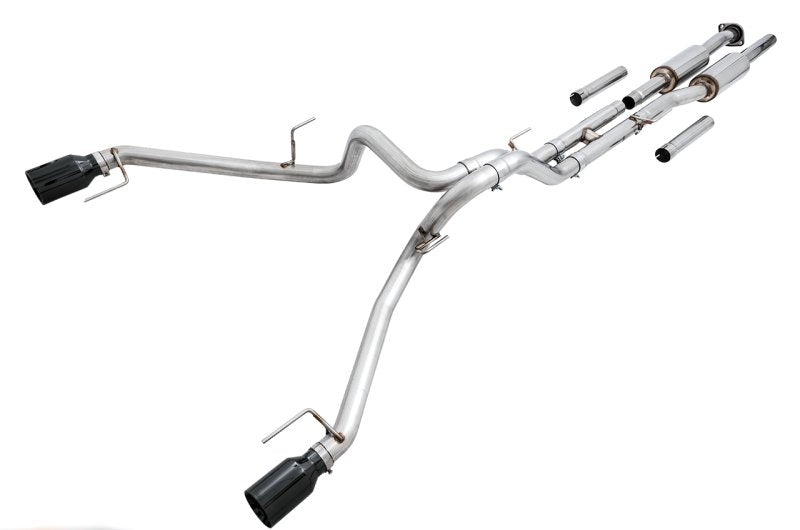 AWE Tuning 2017+ Ford Raptor 0 FG Performance Exhaust System - w/ Diamond Black Tips - AWE3015-33106