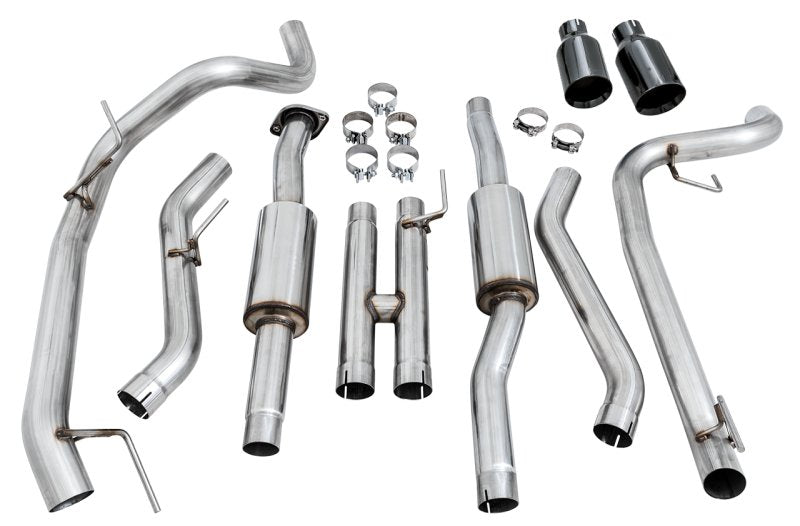 AWE Tuning 2017+ Ford Raptor 0 FG Performance Exhaust System - w/ Diamond Black Tips - AWE3015-33106