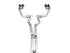 AWE Tuning 2018+ Ford Mustang GT (S550) Cat-back Exhaust - Track Edition (Quad Diamond Black Tips) - AWE3020-43072