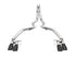 AWE Tuning 2018+ Ford Mustang GT (S550) Cat-back Exhaust - Track Edition (Quad Diamond Black Tips) - AWE3020-43072