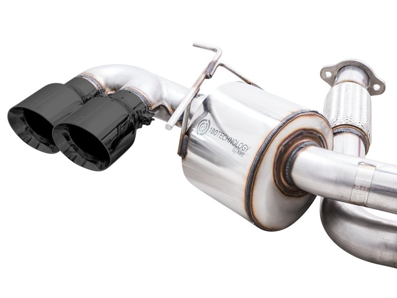 AWE Tuning 2020-2023 Chevrolet Corvette (C8) Touring Edition Exhaust - Quad Diamond Black Tips - AWE3015-43159
