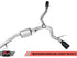 AWE Tuning 2020-2023 Jeep Gladiator JT 3.6L Tread Edition Cat-Back Dual Exhaust - Diamond Black Tip - AWE3015-33101