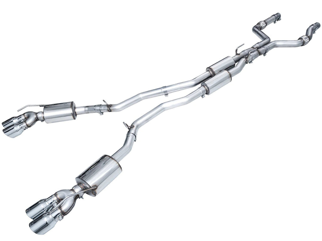 AWE Tuning 2020-2024 Ford Explorer ST Touring Edition Catback w/ Chrome Silver Tips - AWE3015-42625