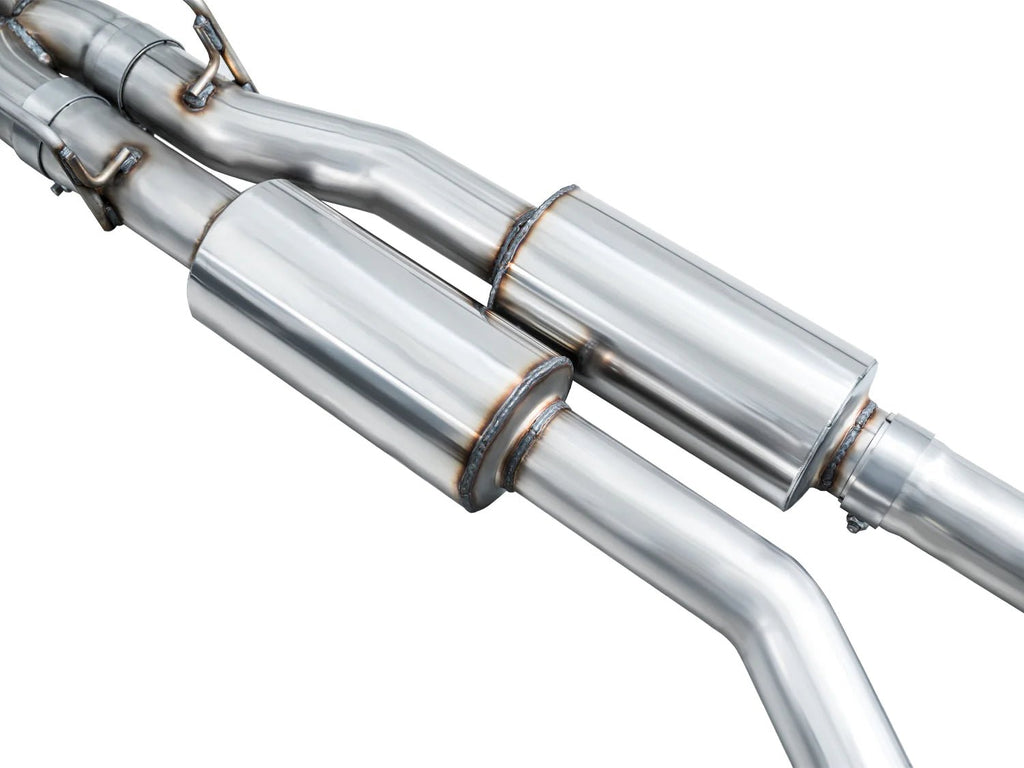 AWE Tuning 2020-2024 Ford Explorer ST Touring Edition Catback w/ Chrome Silver Tips - AWE3015-42625