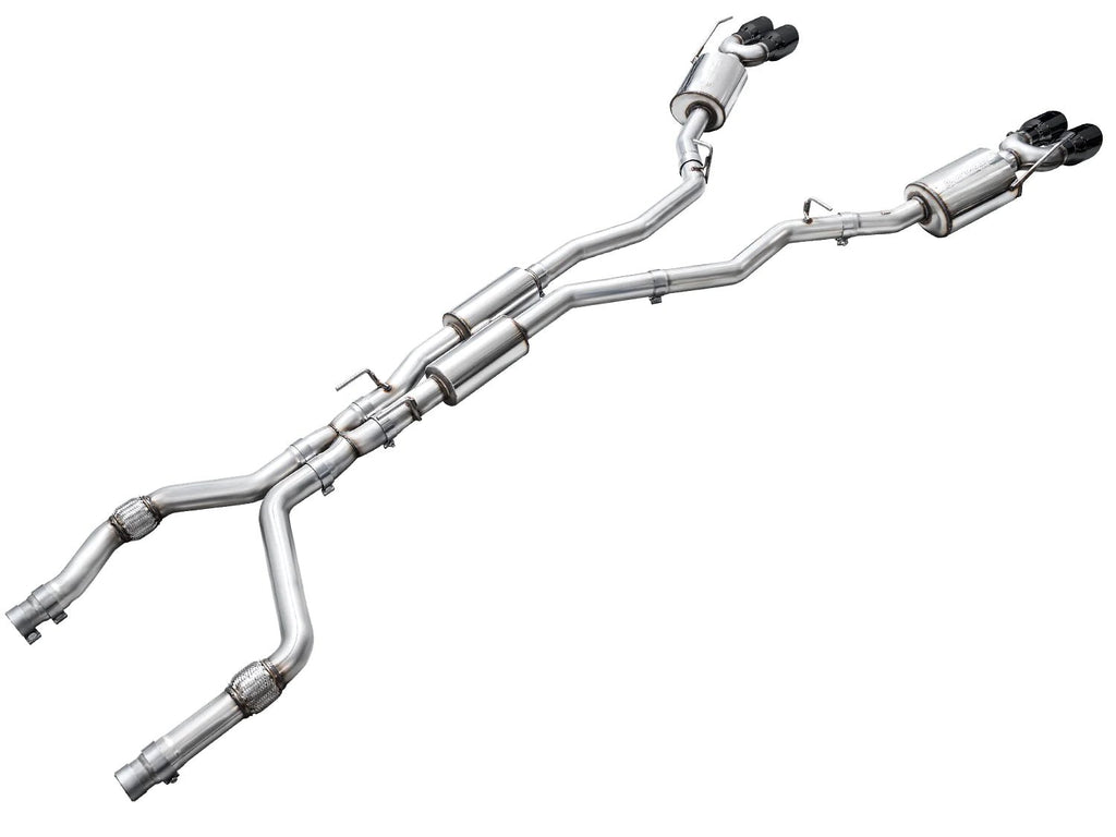 AWE Tuning 2020-2024 Ford Explorer ST Touring Edition Catback w/ Diamond Black Tips - AWE3015-43625
