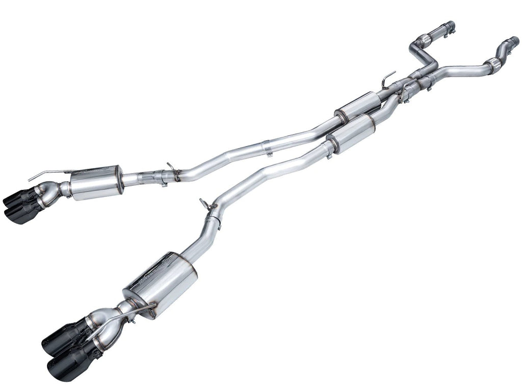 AWE Tuning 2020-2024 Ford Explorer ST Touring Edition Catback w/ Diamond Black Tips - AWE3015-43625