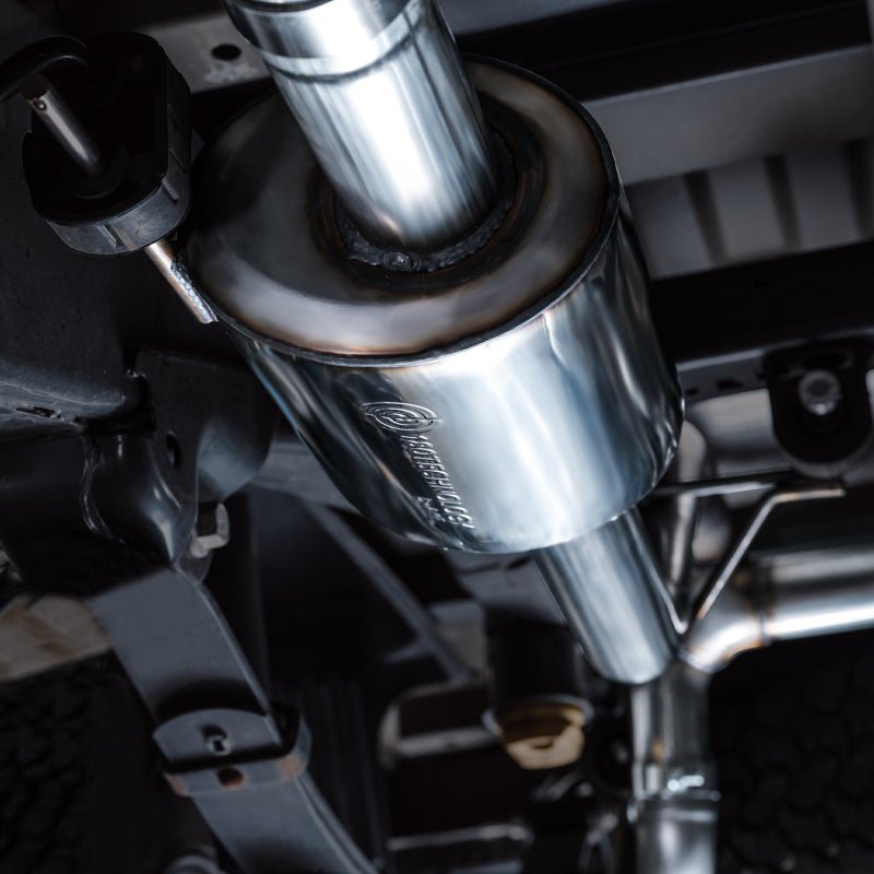 AWE Tuning 2021+ Ford F-150 Tremor (w/ Bumper Cutouts) 0FG Non-Resonated Catback -Diamond Black Tips - AWE3020-33402