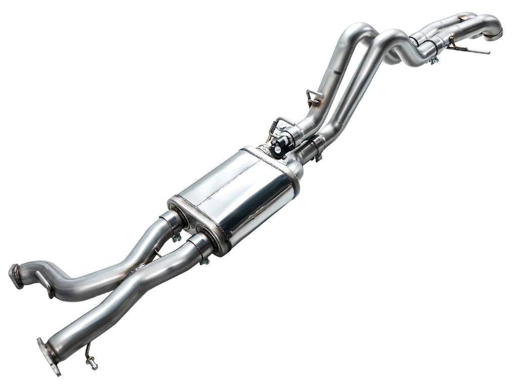AWE Tuning 2022-2024 Ford Bronco Raptor 4WD Dual BashGuards Catback w/o Tips - AWE3025-31327