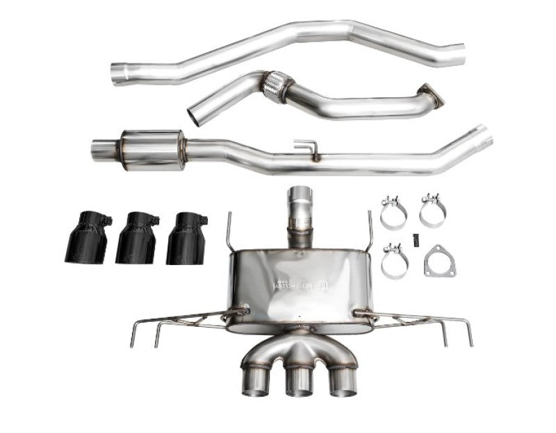 AWE Tuning 2023 Honda Civic Type R FL5 Touring Edition Exhaust w/ Triple Diamond Black Tips - AWE3015-53287