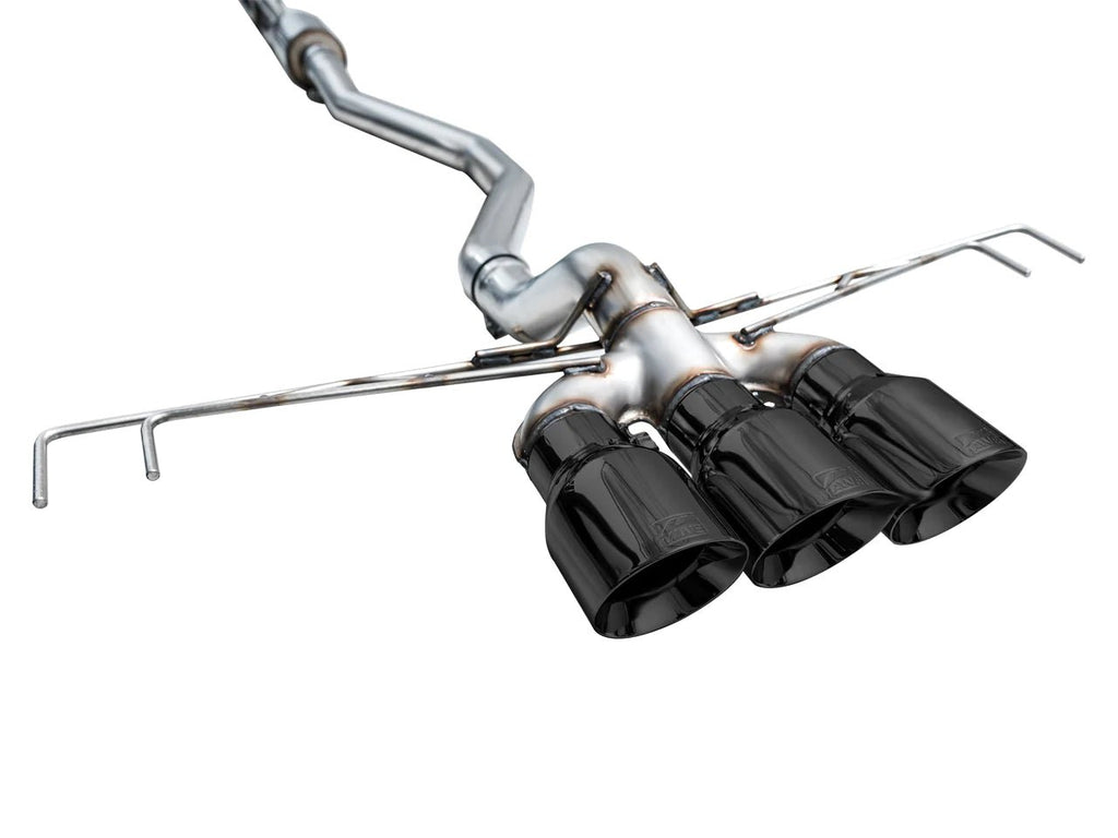 AWE Tuning 2023 Honda Civic Type R Track Edition Catback w/ Triple Black Tips - AWE3020-53287