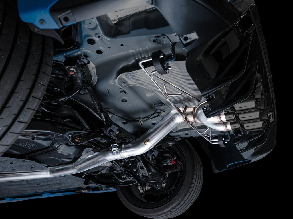 AWE Tuning 2023 Honda Civic Type R Track Edition Catback w/ Triple Black Tips - AWE3020-53287