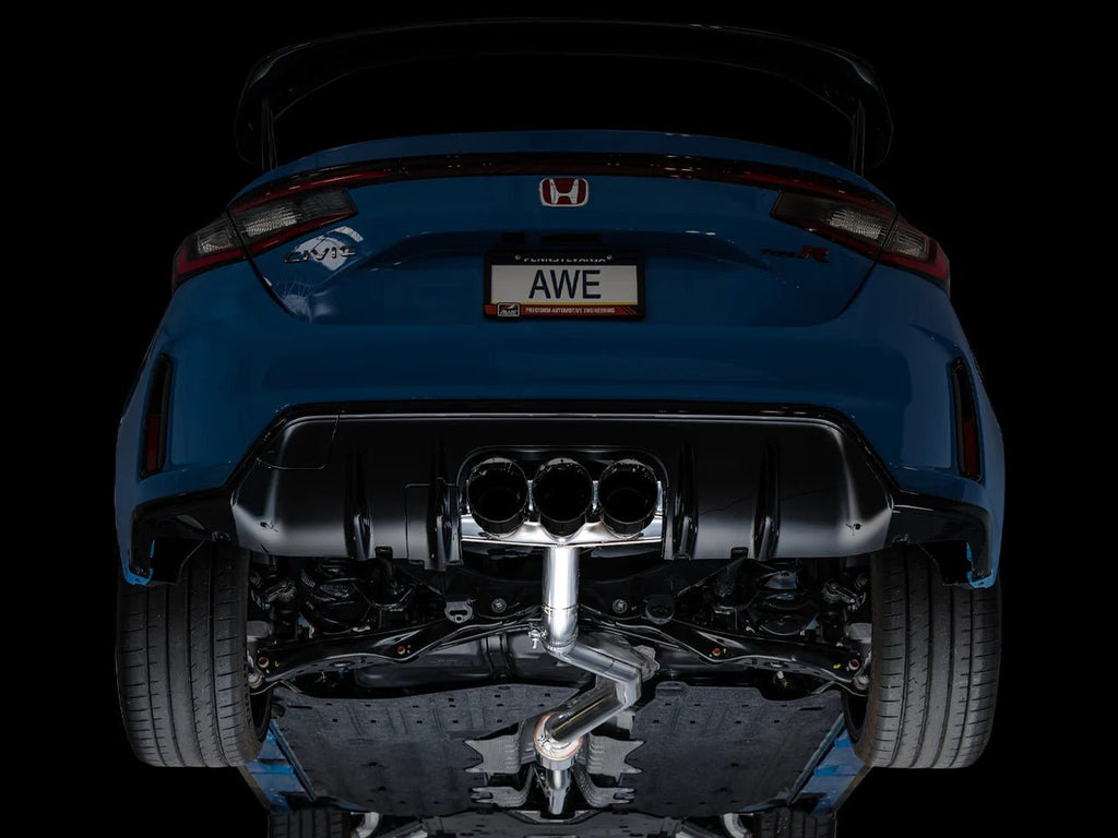 AWE Tuning 2023 Honda Civic Type R Track Edition Catback w/ Triple Black Tips - AWE3020-53287