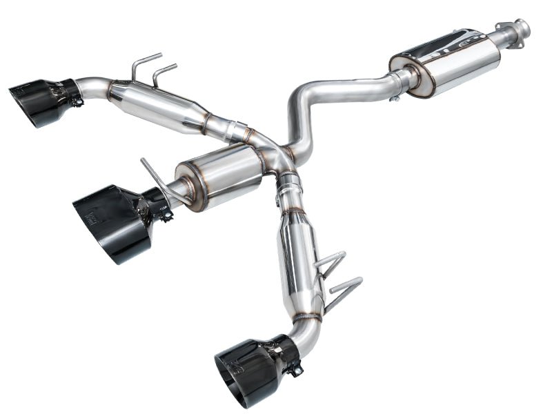 AWE Tuning 2023+ Toyota GR Corolla Touring Edition Exhaust - Diamond Black Tips - AWE3015-53472