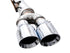 AWE Tuning 4th Gen GM 1500 5.3L 0FG Catback Split Rear Exit (w/ Bumper Cutouts) - Quad Chrome Tips - AWE3015-42201
