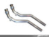 AWE Tuning Audi B8 4.2L Non-Resonated Downpipes for S5 - AWE3215-11036