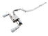AWE Tuning Ford Focus RS SwitchPath Cat-back Exhaust - Chrome Silver Tips - AWE3025-32024