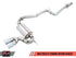 AWE Tuning Ford Focus ST Touring Edition Cat-back Exhaust - Resonated - Chrome Silver Tips - AWE3020-32038
