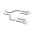 MagnaFlow Axle-Back, SS, 3in, Quad Split Rear 3.5 Tips 2015 Dodge Challenger incl SRT Hellcat