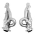 BBK 19-23 Dodge Ram 1500 5.7L (Ex. MegaCab) Shorty Tuned Exhaust Headers - 1-3/4in Silver Ceramic - BBK40150