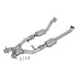 BBK 96-98 Mustang 4.6 Cobra High Flow X Pipe With Catalytic Converters - 2-1/2 - BBK1618