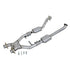 BBK 96-98 Mustang 4.6 Cobra High Flow X Pipe With Catalytic Converters - 2-1/2 - BBK1618