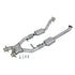 BBK 96-98 Mustang 4.6 Cobra High Flow X Pipe With Catalytic Converters - 2-1/2 - BBK1618
