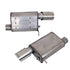 BBK Vari-Tune Axle Back Exhaust Kit 2 Adjustable Performance Mufflers 2-3/4 Pipe 4 in. Tips - BBK41065